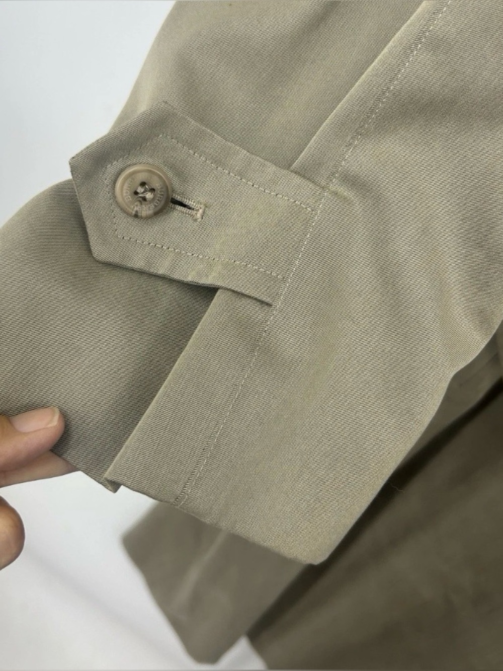 Authentic Vintage Burberry Classic Men's Double-Breasted Trench Coat 42 US L - Picture 6 of 16